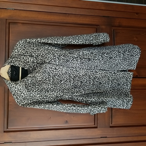 Leopard Print Trench Coat - Picture 3 of 11